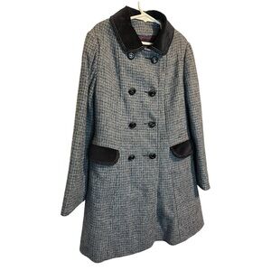 Vintage Gastwirth Velvet Trim Coat